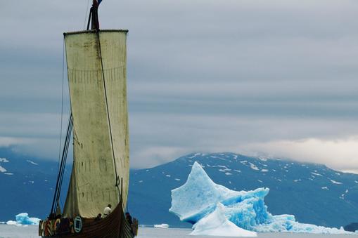 Greenland, viking ship