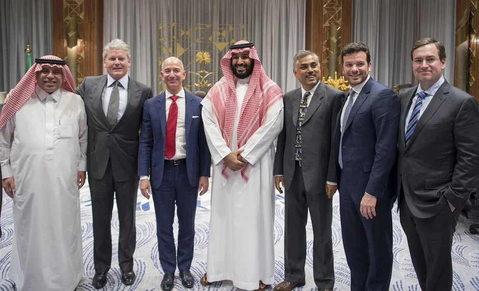 Džef Bezos i Mohamed bin Salman