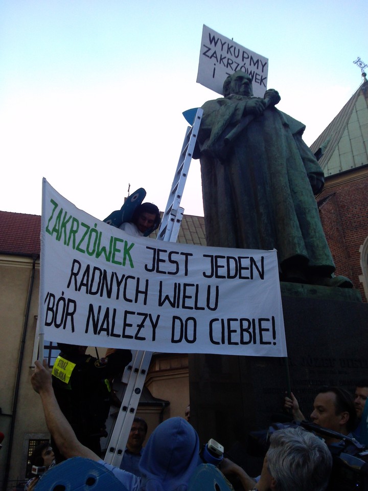 Protest ws. krakowskiego Zakrzówka