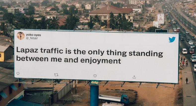 Twitter brings Tweets to life with giant billboards around Accra