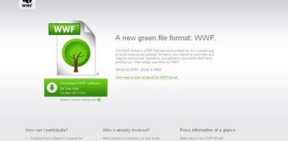 WWF, czyli PDF-y dla zielonych. Niekoniecznie dla ekologów