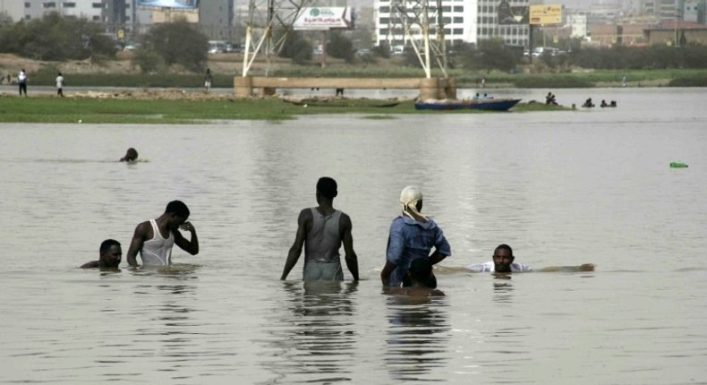 Authorities in Sudan said water levels were rising on the Blue Nile along border with Ethiopia after continuous rainfall in that country 