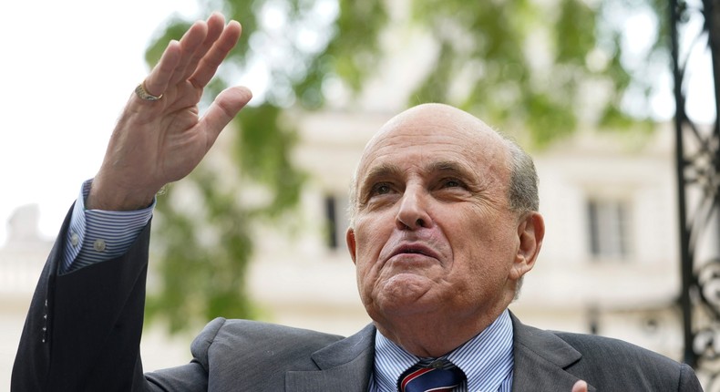 Former New York City mayor Rudy Giuliani speaks at a news conference in 2022 in New York.Mary Altaffer/Associated Press