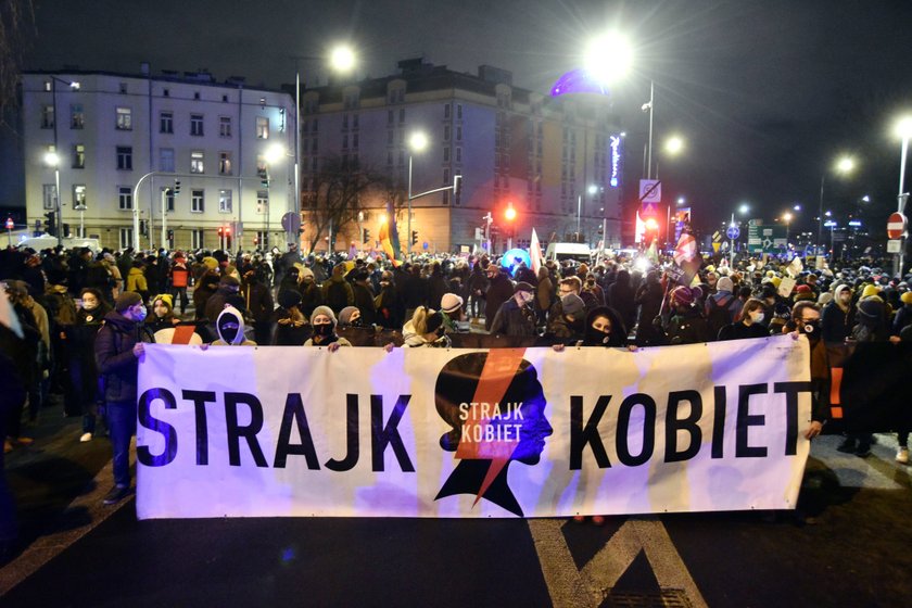 Strajk kobiet w Warszawie