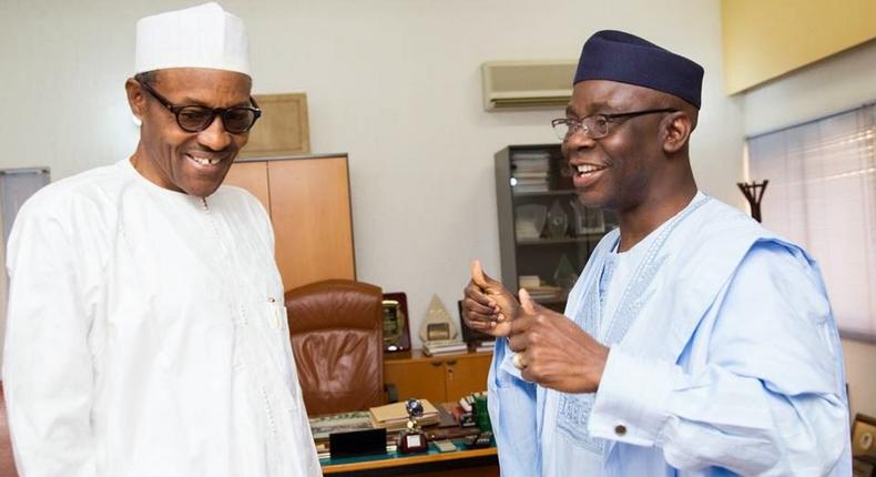 Buhari receives Bakare after the APC presidential victory in 2015 (Presidency) 