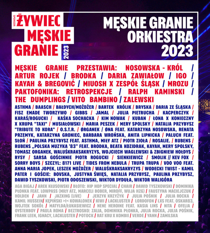 Męskie Granie 2023 - line-up