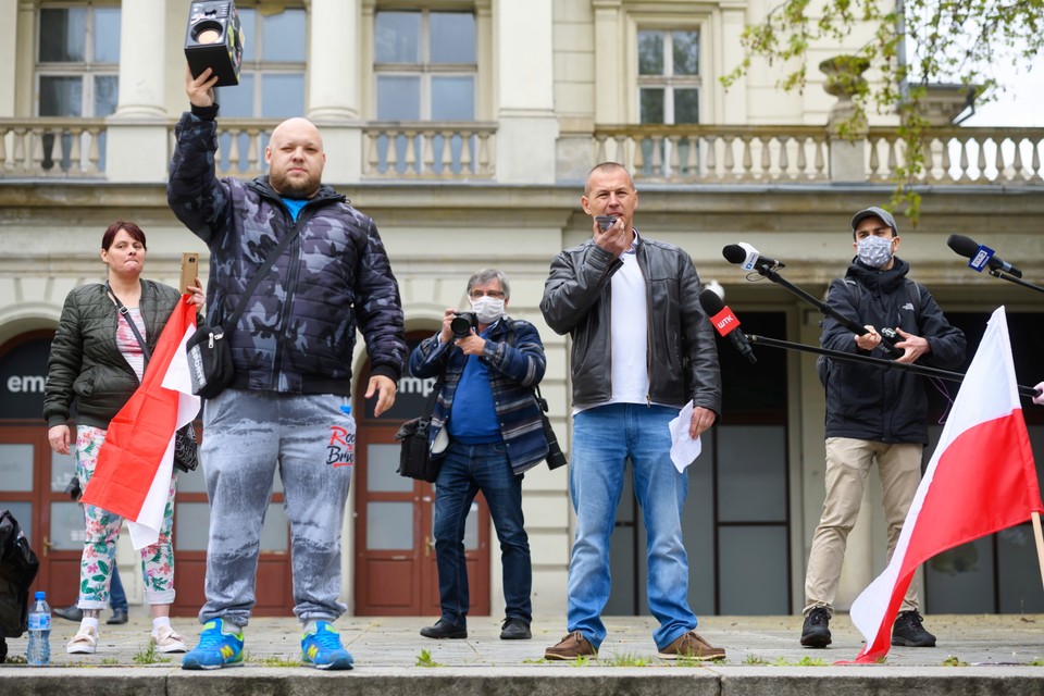 Protest antyrządowy w Poznaniu