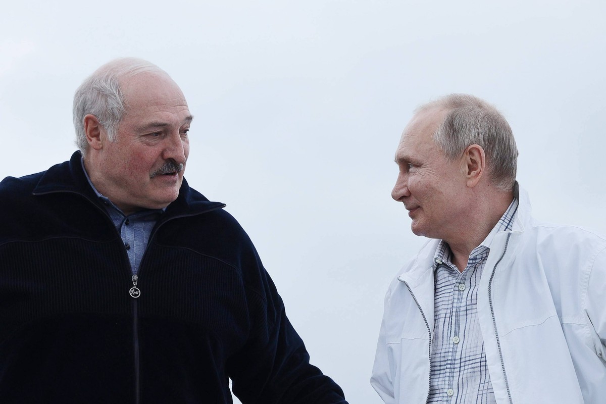 Alaksandr Łukaszenka i Władimir Putin