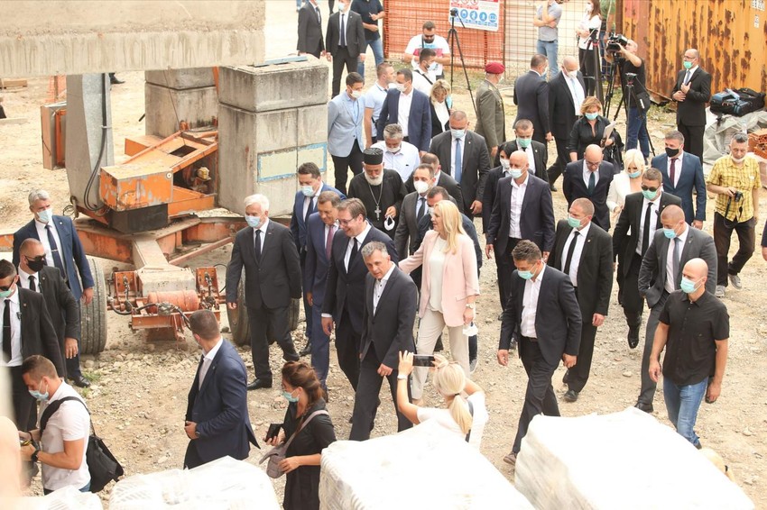 Predsednik Srbije u obilasku radova na Petrićevcu u Banjaluci.