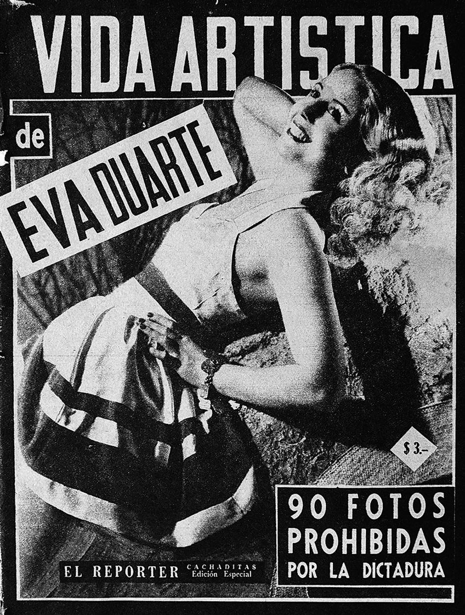 Kao mlada devojka, Eva je glumila u radio-sapunicama koje su u to vreme bile vrlo popularne u Argentini. Jedno vreme je bila i manekenka, a pozirala je i oskudno odevena za razne magazine