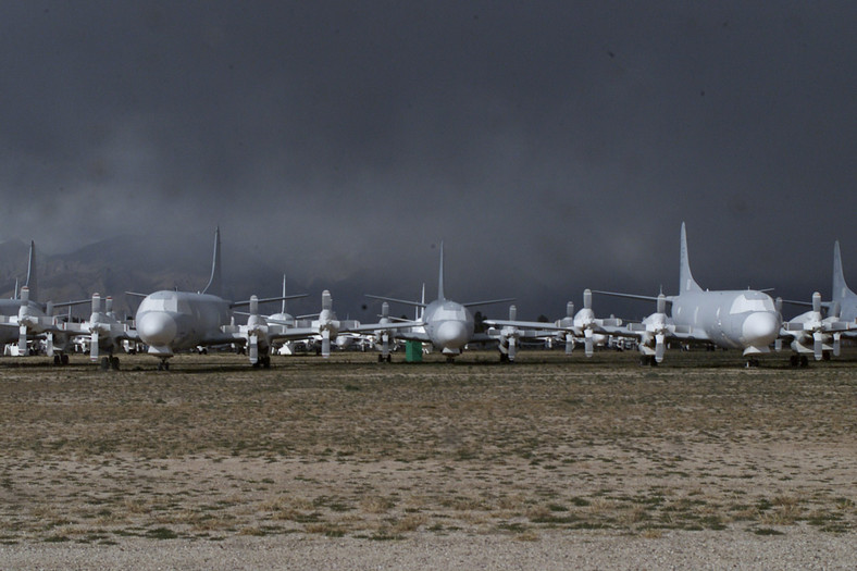 Tucson Arizona - The Boneyard - największe cmentarzysko maszyn amerykańskiej armii