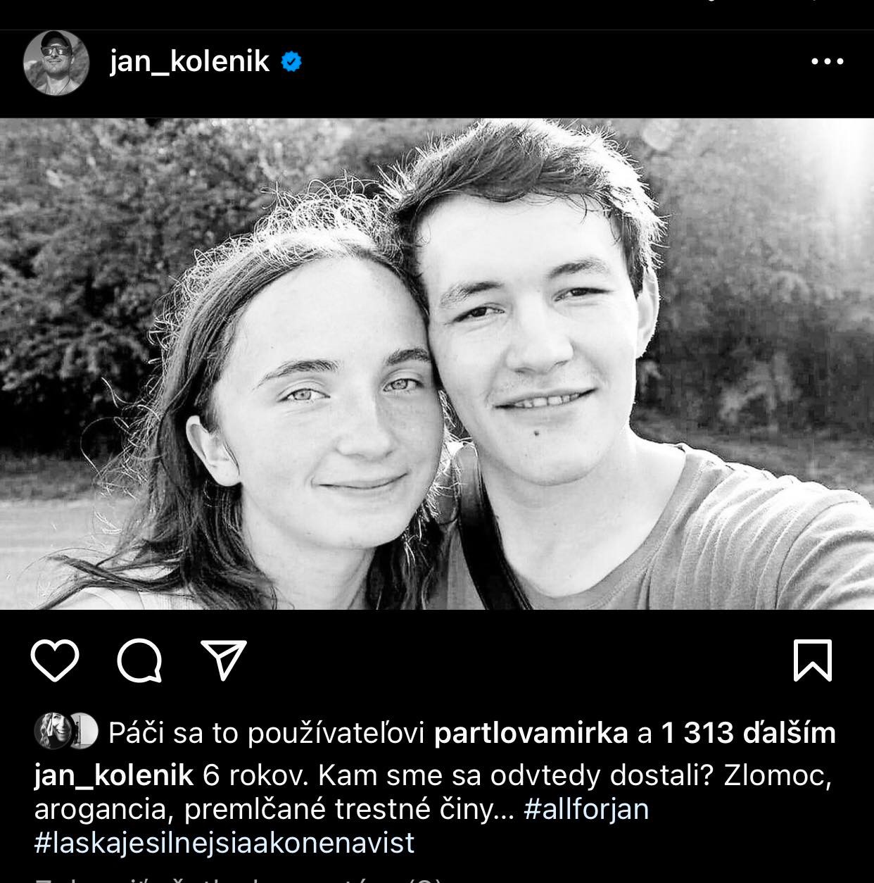 Smutné výročie vraždy novinára a jeho snúbenice si pripomenul aj herec Ján Koleník.