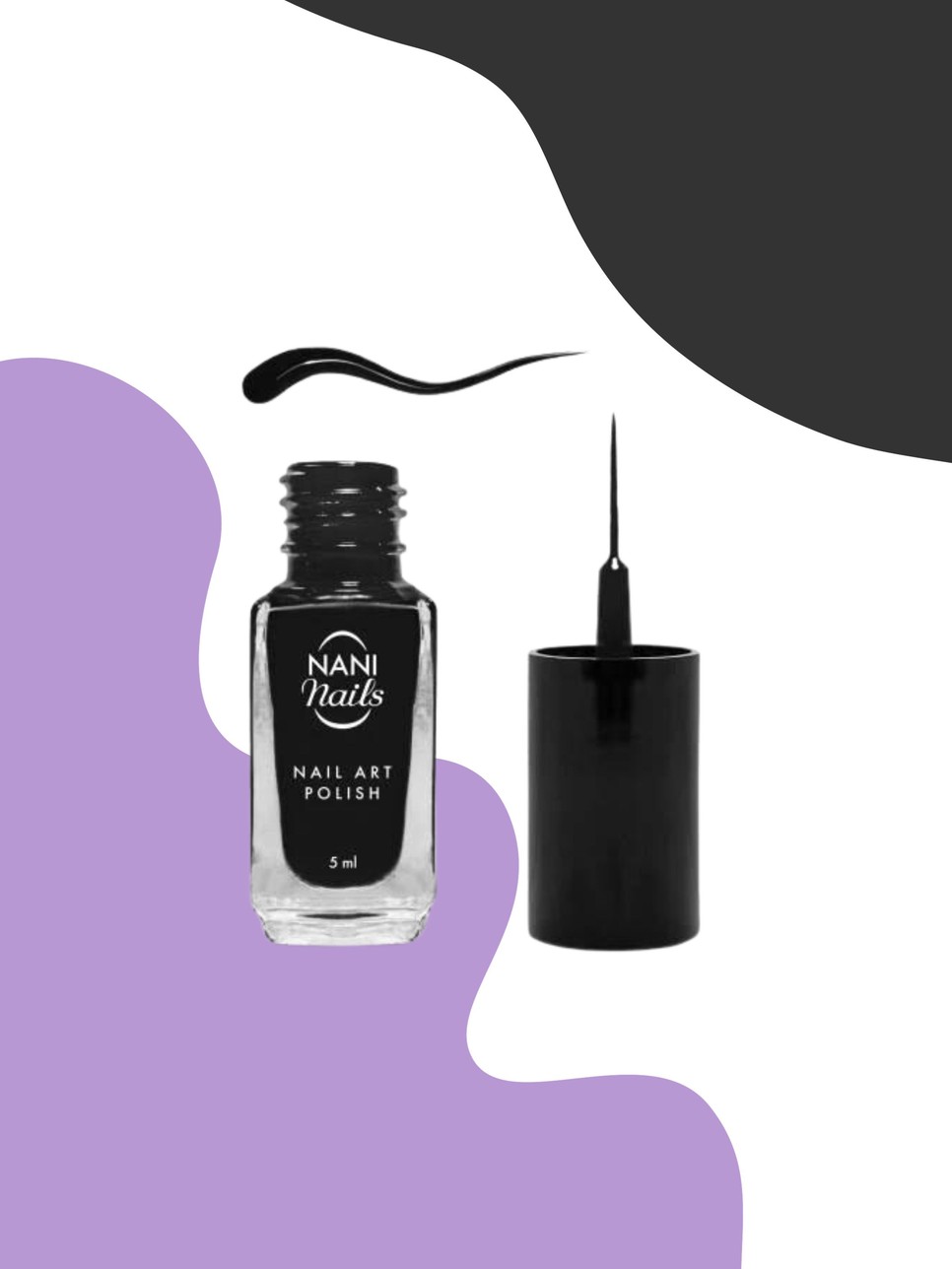 Díszítő Körömlakk NANI (fekete) 885 Ft/ 5 ml