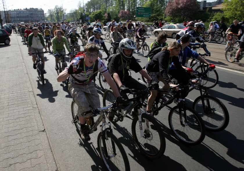 Wyścig rowerowy w Poznaniu