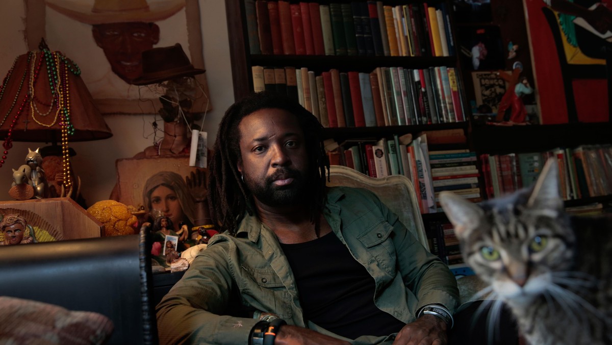 HARLEM, NEW YORK--SEPT. 20, 2014--Author Marlon James, author of the new novel A Brief History of S