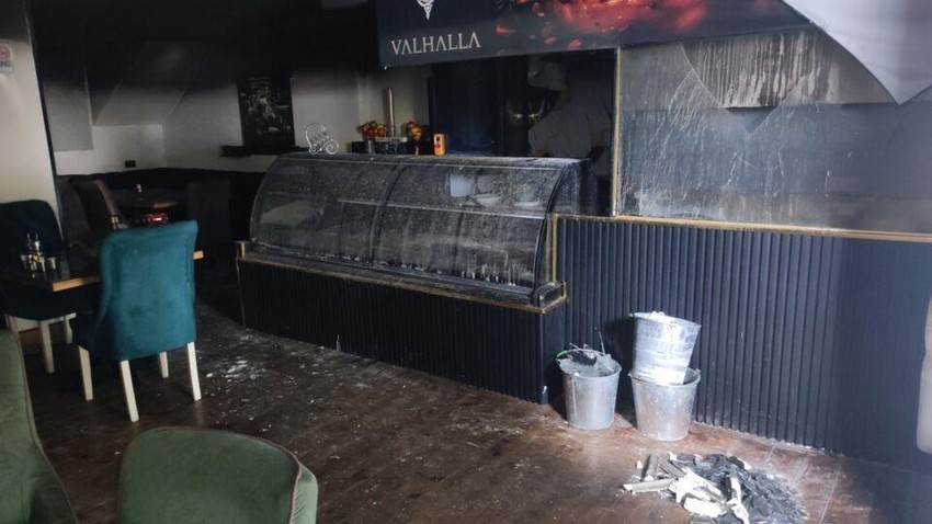 Unutrašnjost lokala turskog državljanina posle napada u podgoričkom naselju Zabjelo | Foto: BBC/JOVAN RADULOVIĆ