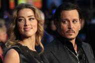 Amber Heard i Johnny Depp, jeszcze jako para. 11.10.2015 r., Londyn
