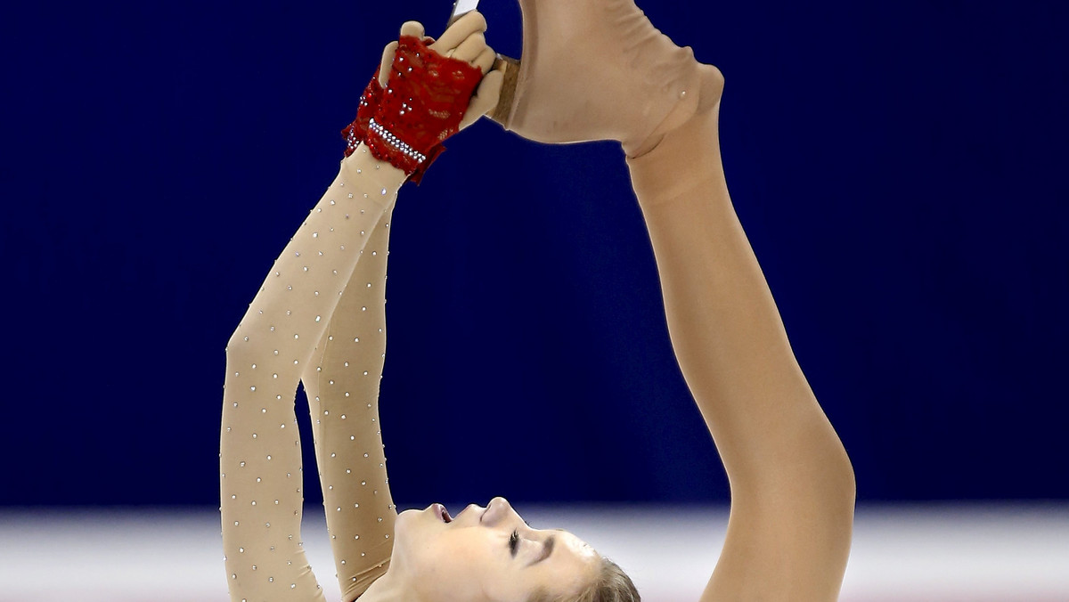 Elena Radionova of Russia competes in the ladies short program during the ISU World Figure Skating Championship in Shanghai