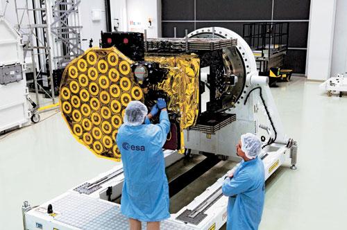 Wykorzystywane przez europejski system nawigacyjny Galileo satelity mają wymiary 2,4 x 1 x 1 metr i ważą pół tony 