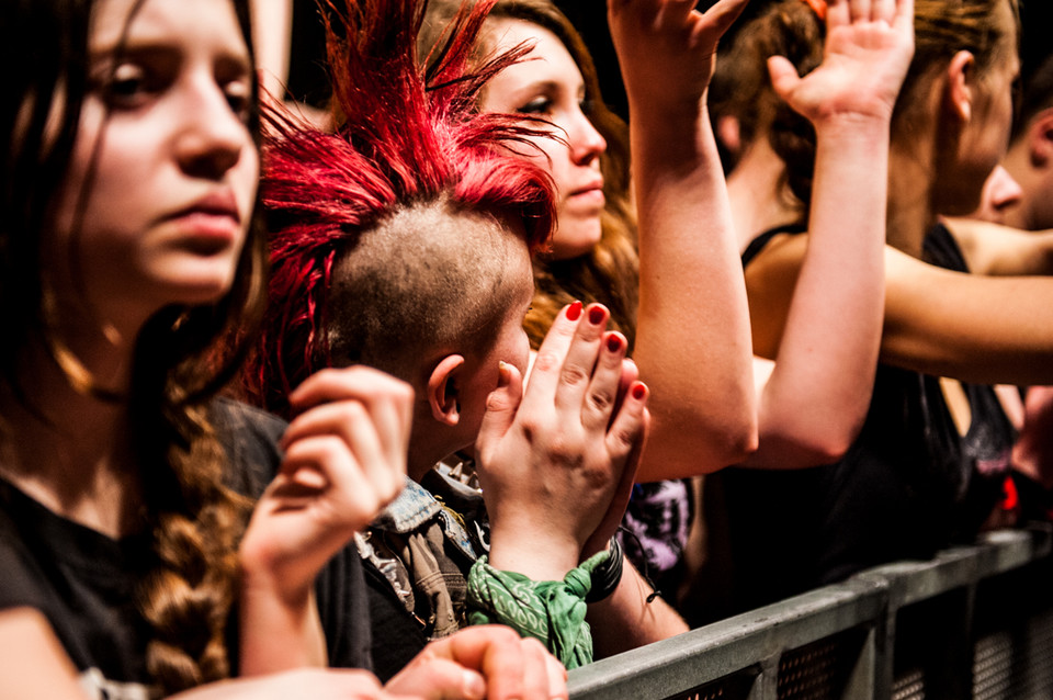 Publiczność na koncercie Punk Fest w Krakowie