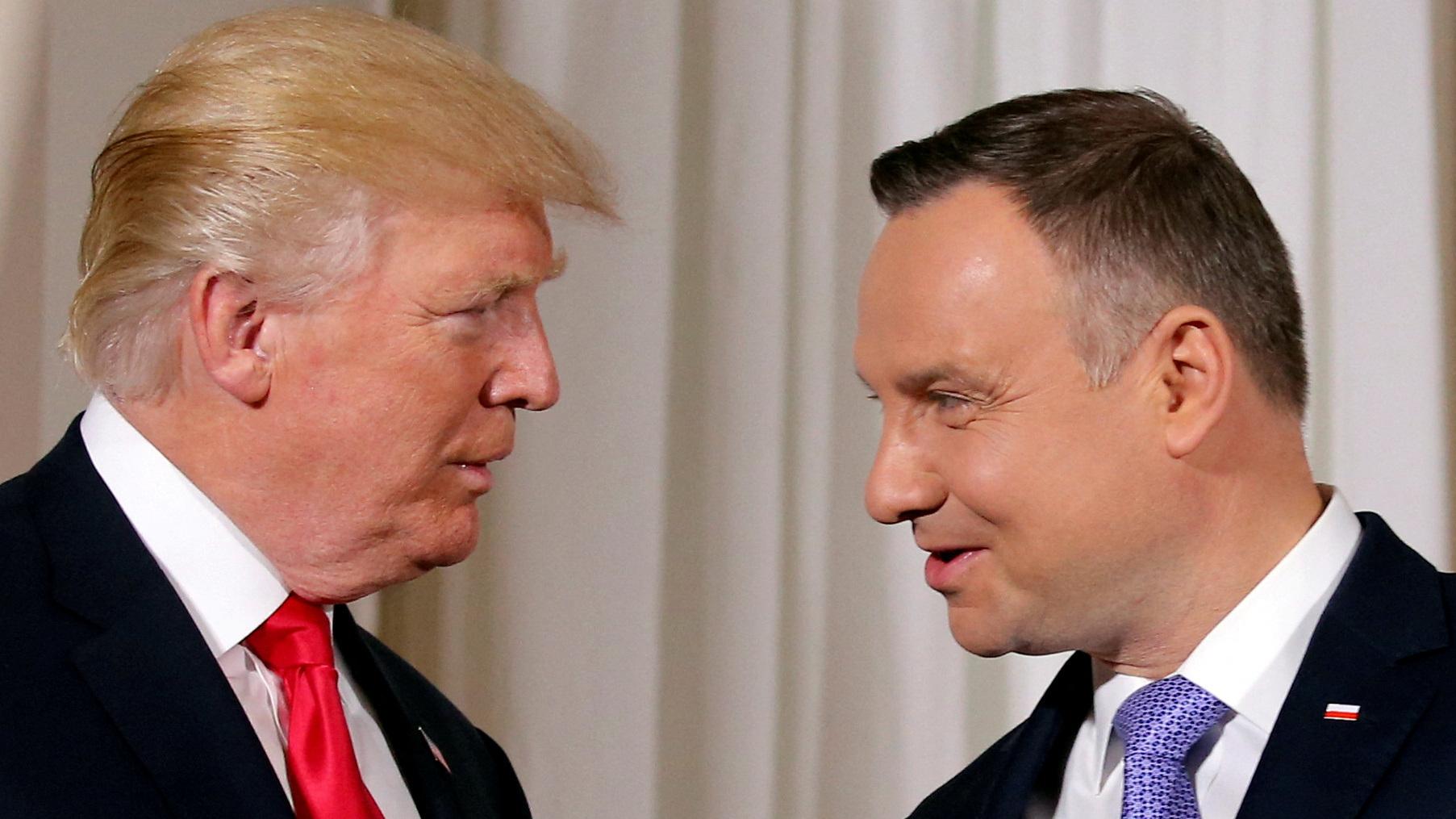 Donald Trump a Andrzej Duda