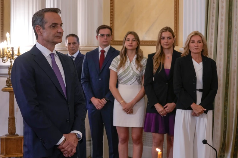 Kirijakos Micotakis nakon polaganja zakletve u Atini 26. juna