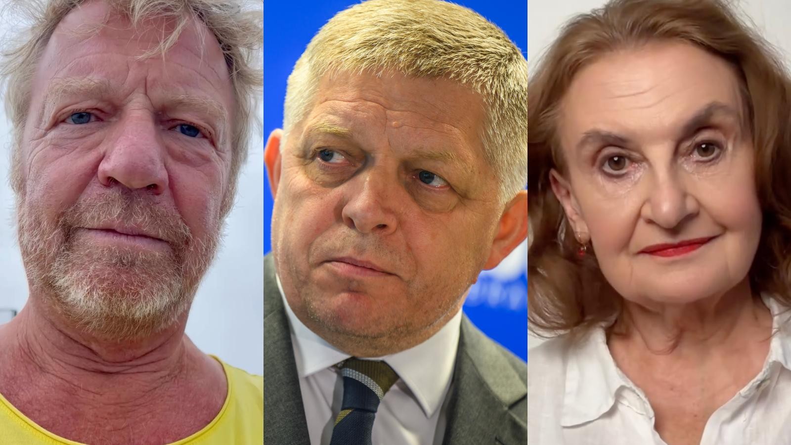 Zľava Maroš Kramár, Robert Fico a Eva Holubová. 