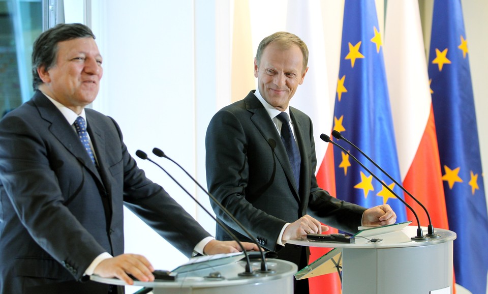 Donald Tusk i Jose Manuel Barroso, fot. PAP/Radek Pietruszka