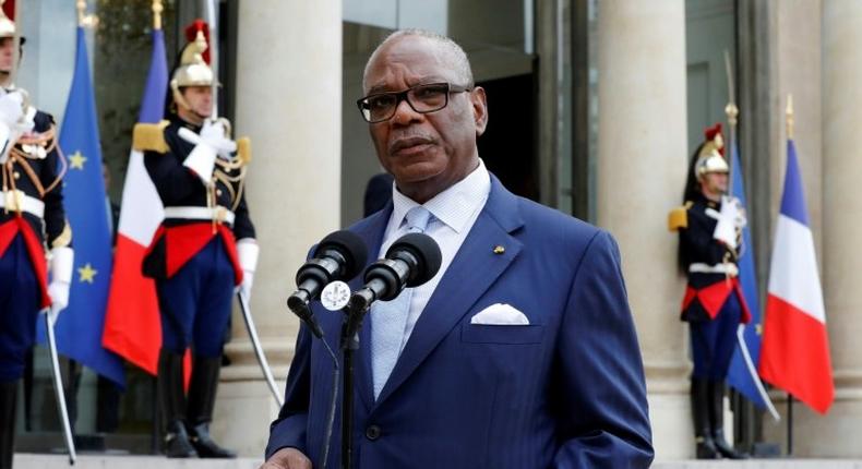 Detractors of Mali's President Ibrahim Boubacar Keita, pictured in July 2016, believe that the proposed and now postponed constitutional referendum would give Keita excessive power