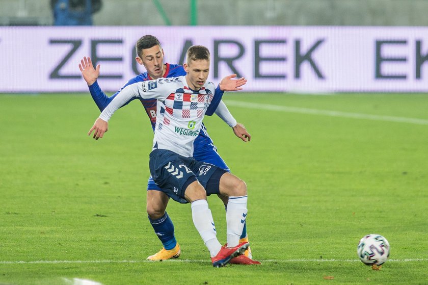 Pilka nozna. PKO Ekstraklasa. Gornik Zabrze - Piast Gliwice. 20.11.2020