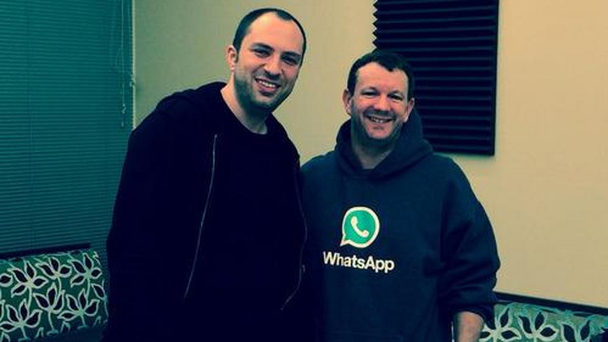 Założyciele WhatsApp - Jan Koum (z lewej) oraz Brian Acton