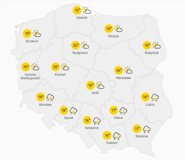 Pogoda We Wtorek Na Polnocy Slonce Na Poludniu Burze Wiadomosci