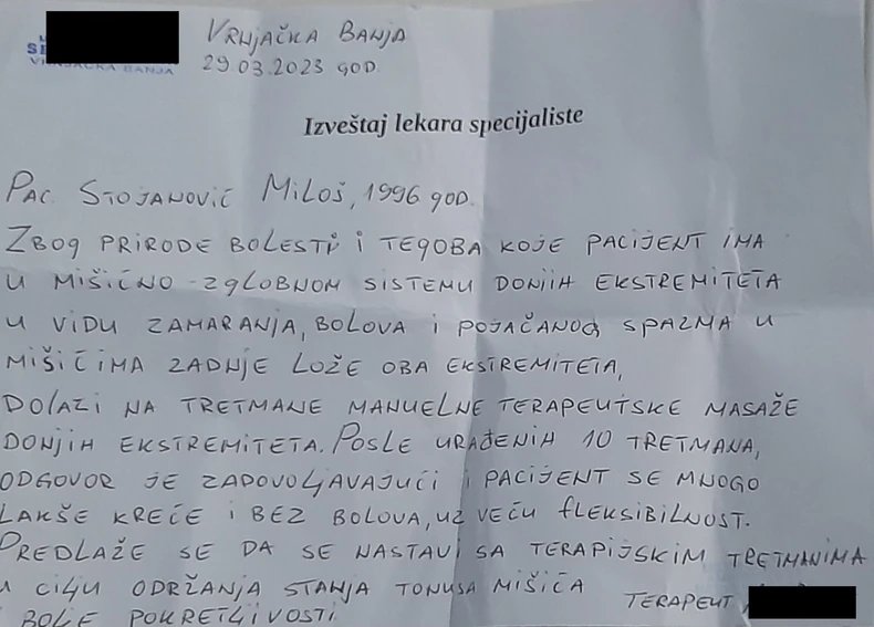 mišljenje terapeuta