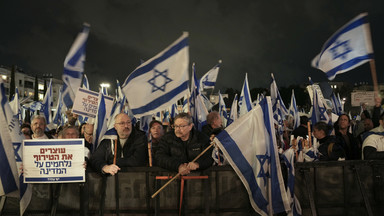 Masowe protesty na ulicach Izraela. Dziesiątki tysięcy osób sprzeciwiało się zmianom w sądownictwie