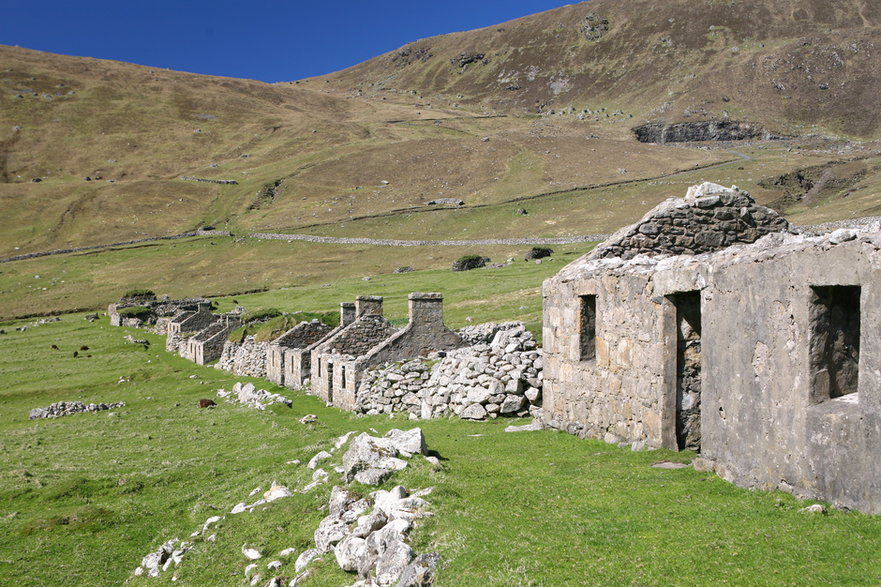 St Kilda - ruiny domów