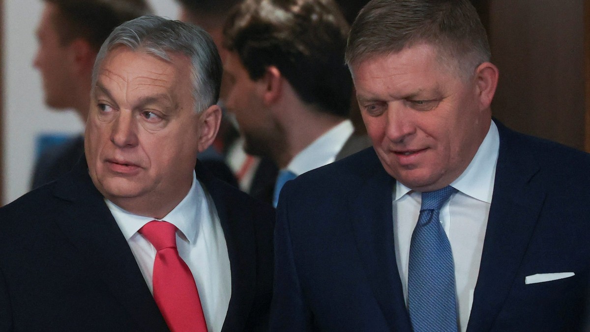 Premier Węgier Viktor Orban i premier Słowacji Robert Fico