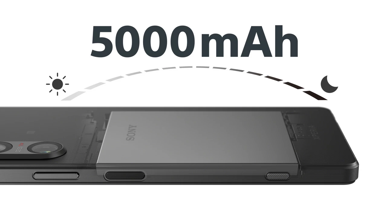 Sony Xperia 1 V posiada baterię o pojemności 5000 mAh