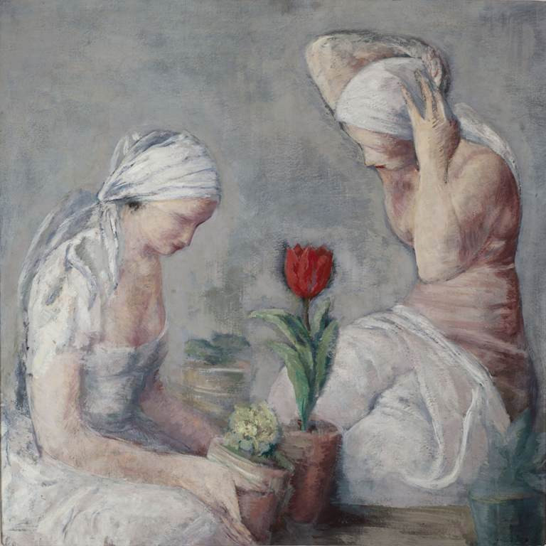 Leopold Gottlieb, "Kobiety i tulipan" (1934)
