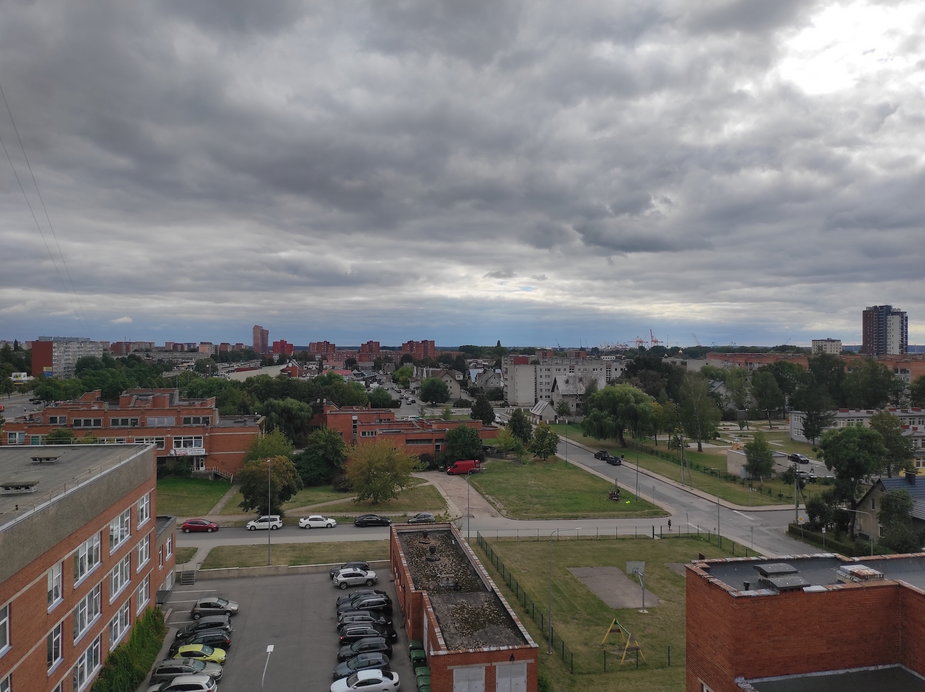 Widok na dzielnice mieszkalne Kłajpedy