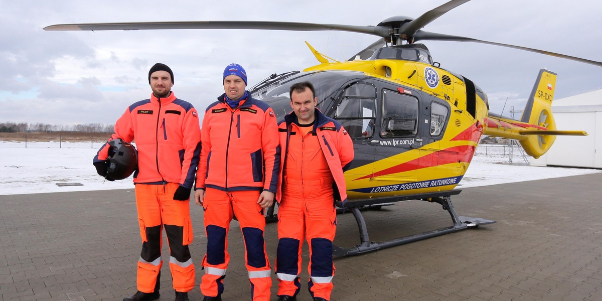 Pilot Michał Smaga (34 l.), ratownik medyczny Michał Słomian (37 l.) i lekarz Jarosław Kostyła (43 l.)