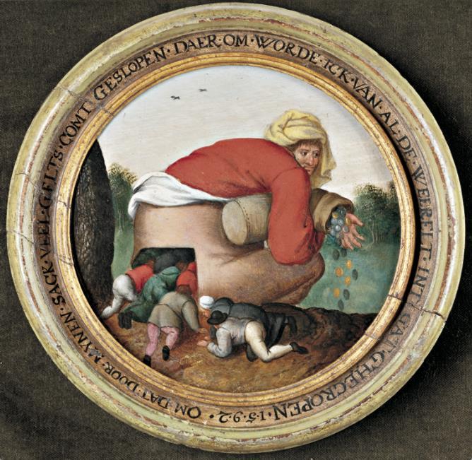 Piotr Brueghel Młodszy Pochlebcy 1592-kopia  