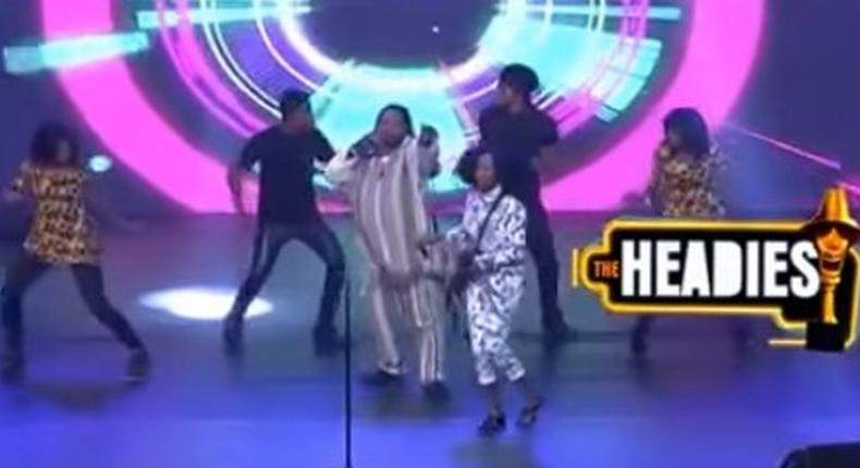 Aramide at the Headies 2016 with Ras Kimono