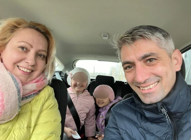 Florentina sa mužem i ćerkama