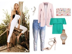 Wiosenny Kopciuszek: STYLIZACJE z modnymi złotymi butami