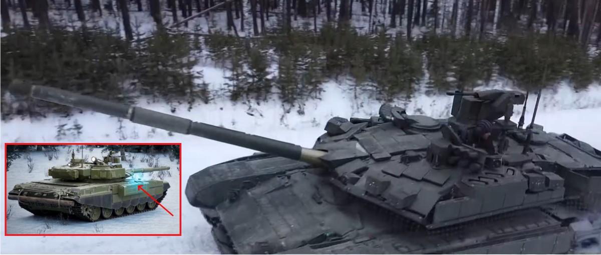 T-90M z antydronową Areną-M