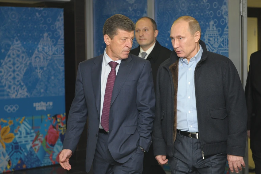Dmitrij Kozak i Vladimir Putin u Sočiju 2013.