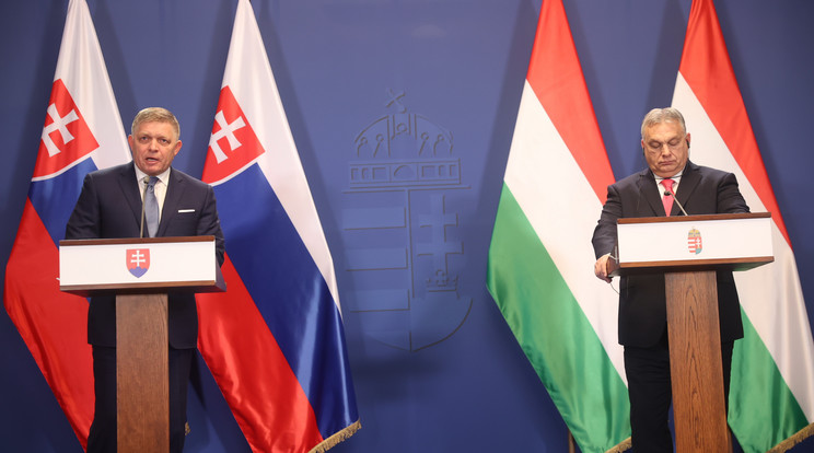 Orbán Viktor és Robert  Fico /Fotó: Zsolnai Péter