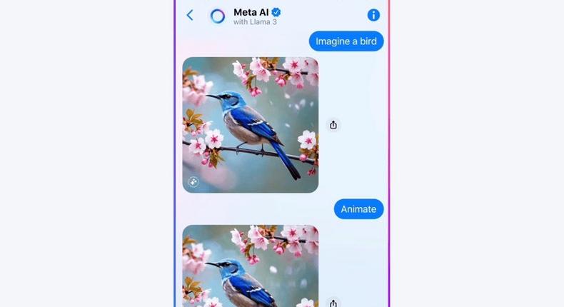 Meta's new AI feature lets users generate images with the prompt Imagine.Meta