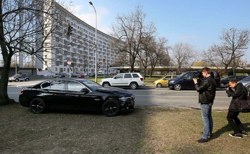BMW, którym jechał wiceszef MON miało stłuczkę w Warszawie