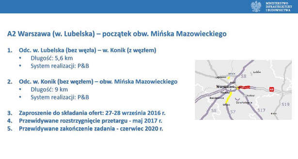 A2 Warszawa (w. Lubelska) – początek obw. Mińska Mazowieckiego